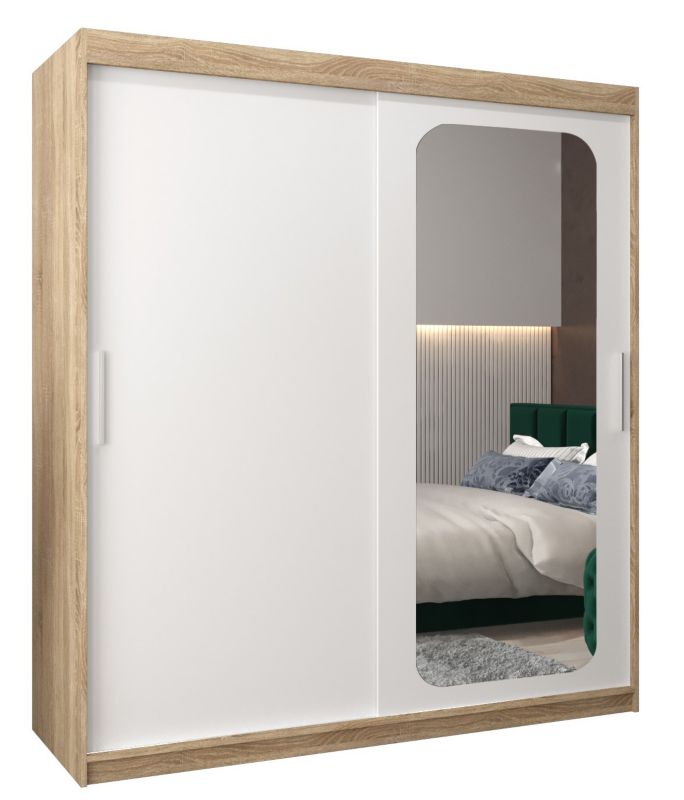 Szafa przesuwna Garderoba Abiks PROMO T2 180 sonoma/biały 1 szt.