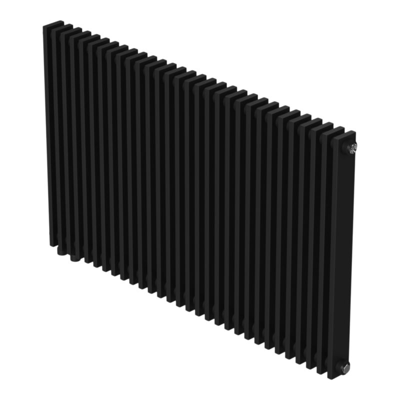 Grzejnik dekoracyjny GoodHome Kensal 60 x 100 cm czarny