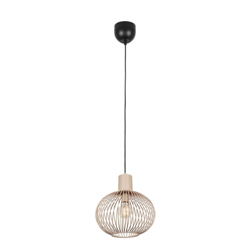 Lampa wisząca Trio Gila 7542 piaskowo-czarna nad stół 1xE27 x 1 szt.