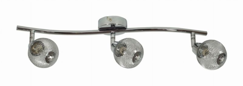 Lampa sufitowa wisząca Candellux Novel chromowana wym: 18 x 64 x 8 cm 3xG9 x 40W 1 szt.