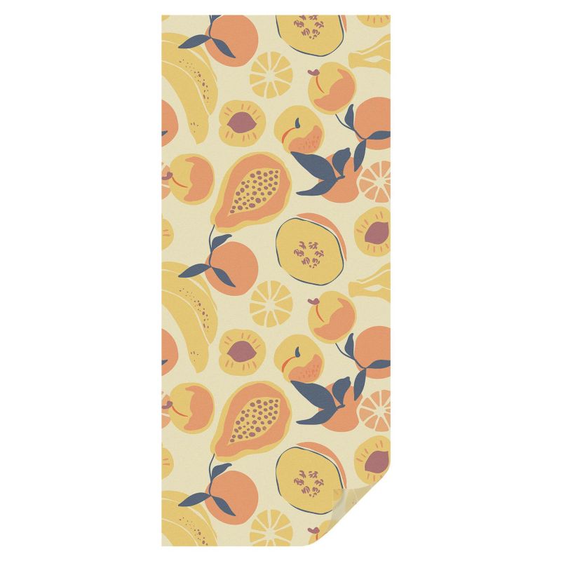 Naklejka na okno witraż Tulup 50x116 cm Efekt Mrożonego Szkła Owocowy wzór abstrakcyjny energiczny motyw 1 rol.