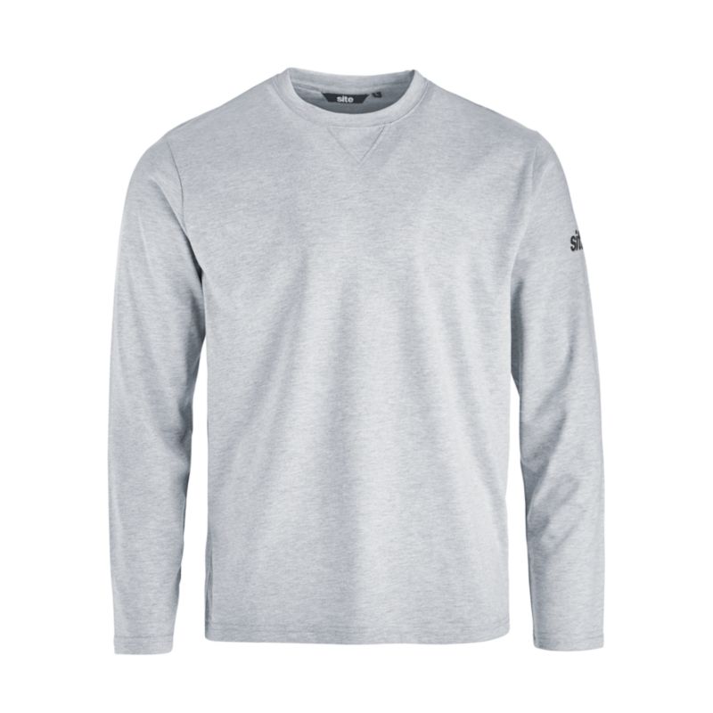 Koszulka Site Yardan z długim rękawem szara M