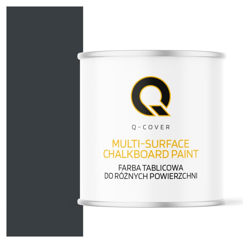 Farba Tablicowa Do Ścian Pisania Kredą Q-Cover Kolor Antracyt RAL7016 Mat 2.5L