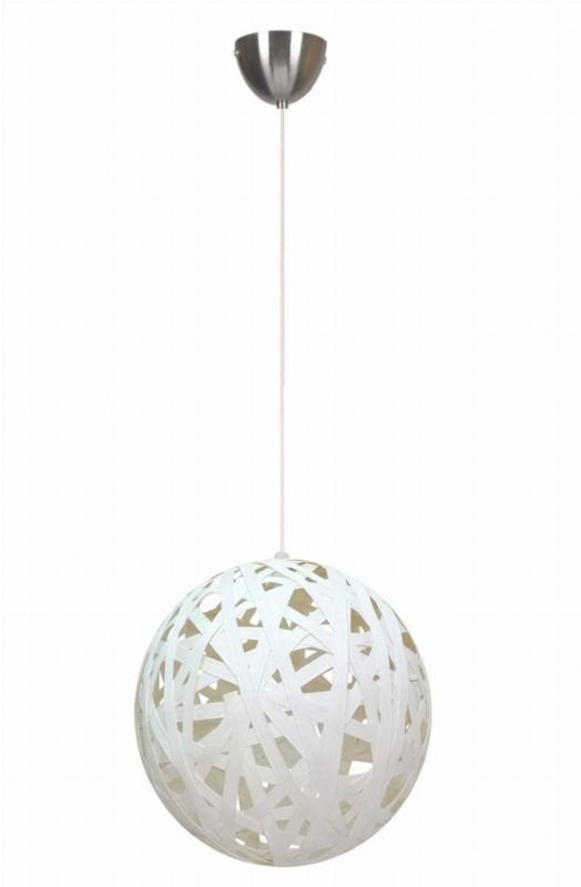 Lampa sufitowa Candellux Frida chromowana-biała wym: 130 x 40 x 40 cm 1xE27 x 60W 1 szt.