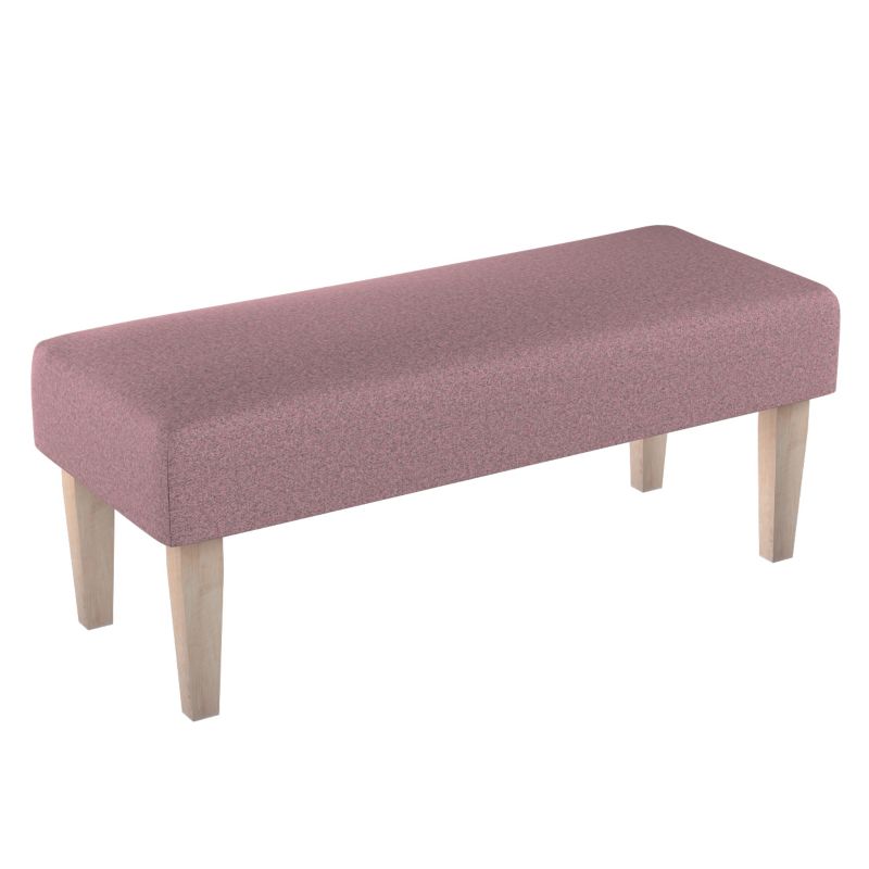 Ławka Dekoria 100 x 40 x 40 cm różowy z czarną nitką 1 szt.