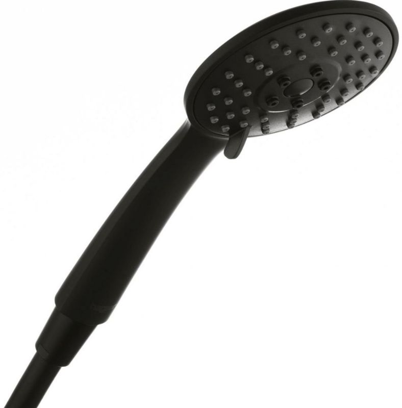 Słuchawka prysznicowa Hagser Lara 3-funkcyjna czarny mat 10cm abs 1 szt.