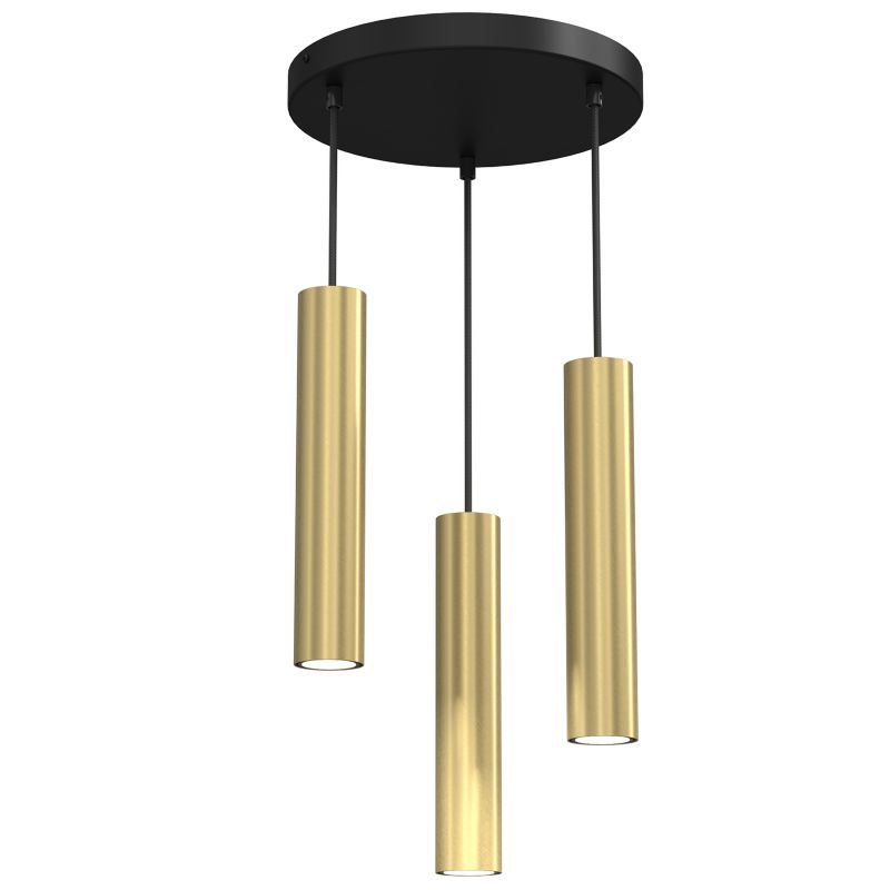 Żyrandol Luminex Raito 3x GU10 złoty mosiądz 1 szt.