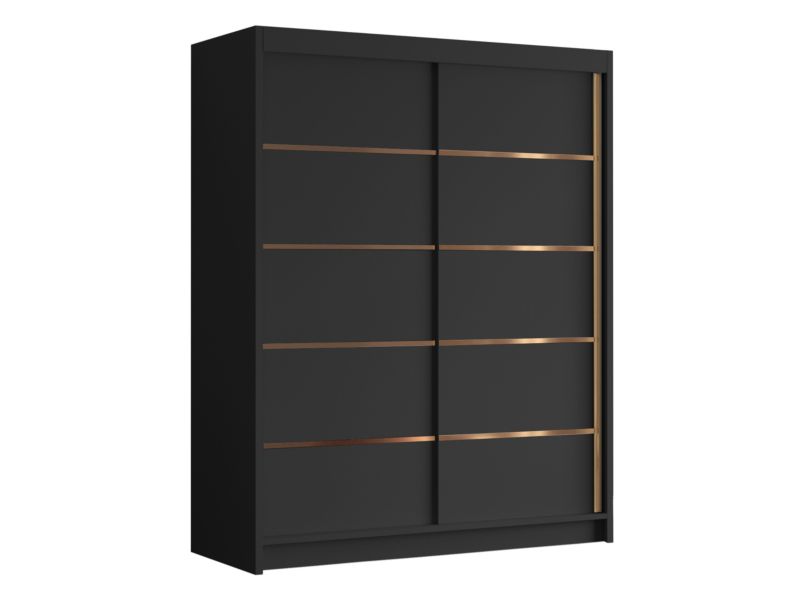 Szafa MIRJAN 24 przesuwna Flavio IV 150 czarny/biały 1 szt.