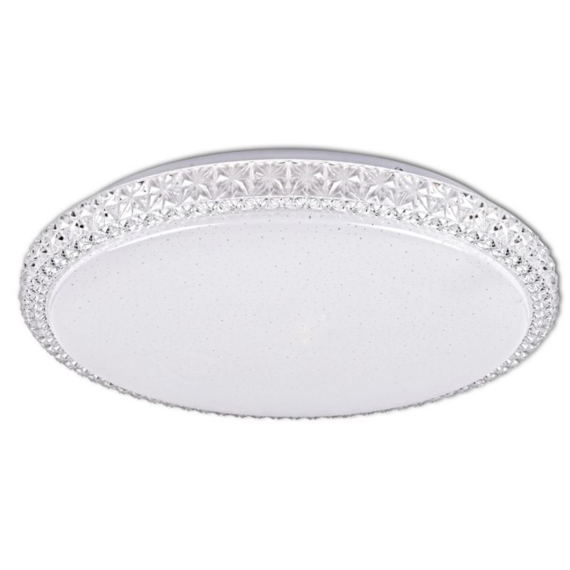 Plafon sufitowy Polux Irina biało-przeźroczysty akryl LED 68W 3000K-6500K 7500lm IP20 wym: 7 x 50 x 50 cm - 1 szt.