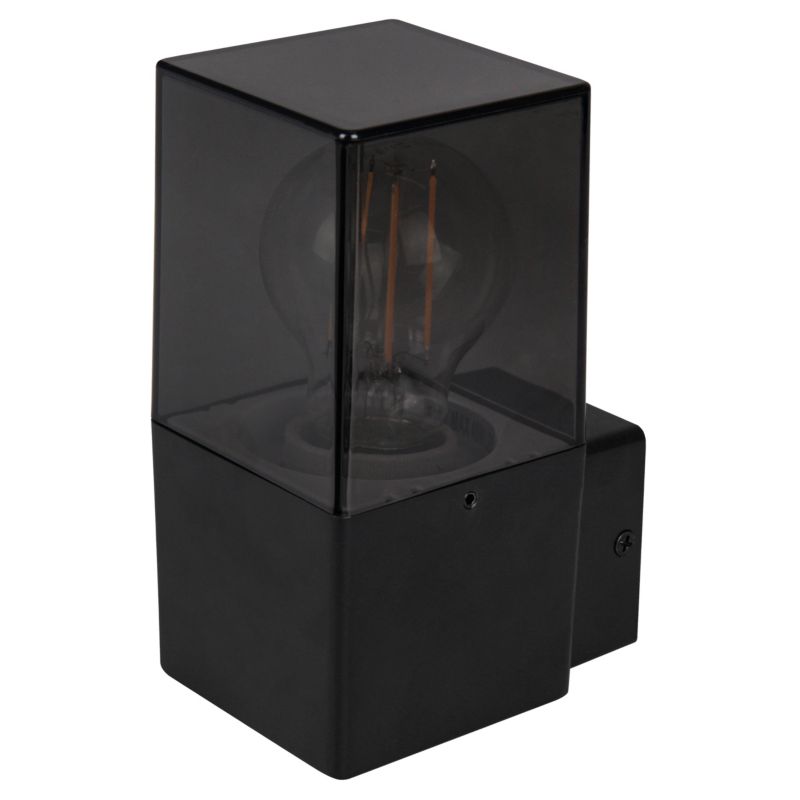 Kinkiet elewacyjny E27 LED XUDO kwadratowy IP44 zewnętrzny czarny 1 szt.