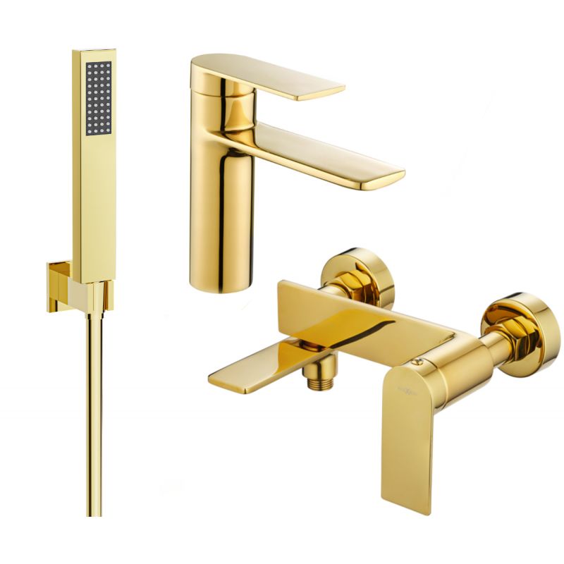 Zestaw wannowy Mexen Zero złoty 71103R02-50 1 szt.