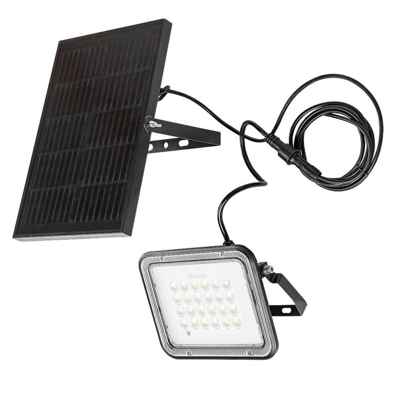 Naświetlacz solarny LED Rabalux czarny LED 6.5W 3000K-6500K 1000lm z pilotem IP65 tworzywo sztuczne - 1 szt.