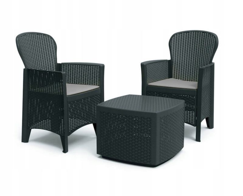 Zestaw ogrodowy Corciano Tree Folia 2 fotele i stolik kawowy 1szt.