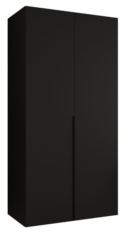Szafa uchylna otwierana ALICANTE 1 100 wys 202 cm Czarny + Czarny 1 szt