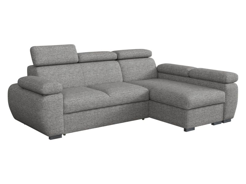 Narożnik z funkcją spania MIRJAN 24 Boston Mini prawy 2R+LC szara plecionka 1 szt.