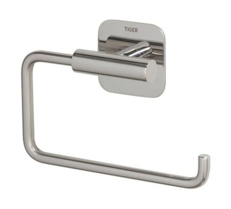 Uchwyt na papier toaletowy Tiger Colar chromowy, ścienny montaż taśmą 3M, 1 szt.