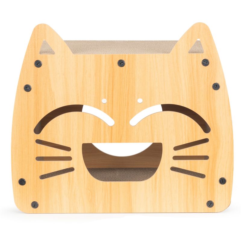 Drapak dla kota COIL legowisko w kształcie kota MDF ekologiczne 44x25x38 1 szt.