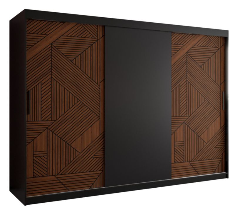 Szafa przesuwna Abiks MARSYLIA 250 Czarny 1szt.