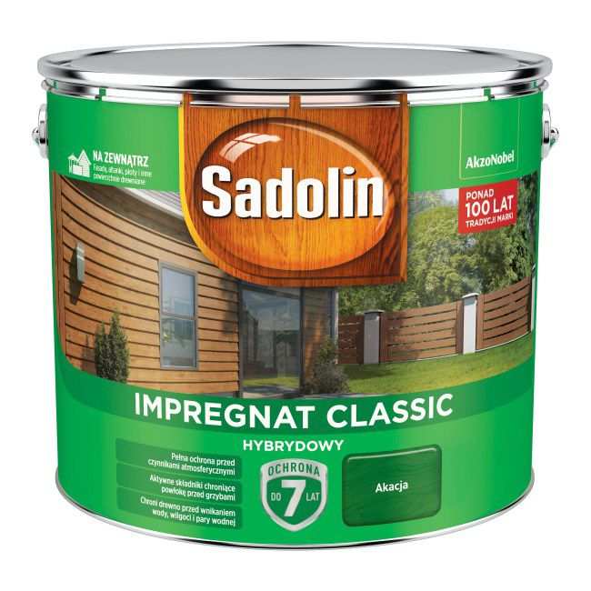 Impregnat do drewna Sadolin Hybrydowy akacja 9 l