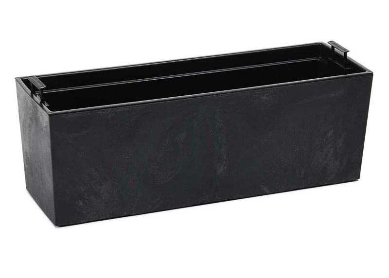 Donica HowHomely Tworzywo Czarny Beton 56x18x19 cm 1 szt.