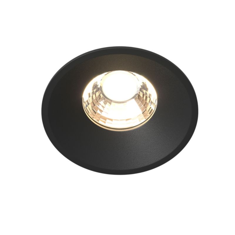 Oprawa sufitowa wpuszczana Maytoni Round czarna LED 12W 3000K 910lm IP20 wym: 6 x 8 x 8 cm okrągła - 1 szt.