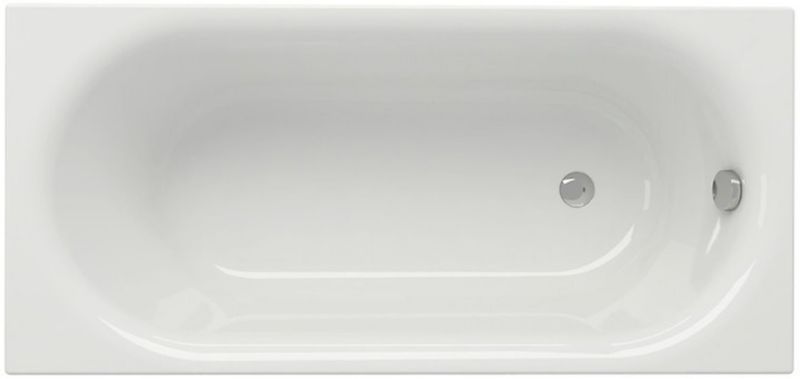 Wanna prostokątna Cersanit Octavia 150x70 cm, akrylowa, odpływ boczny, biała, 1 szt.