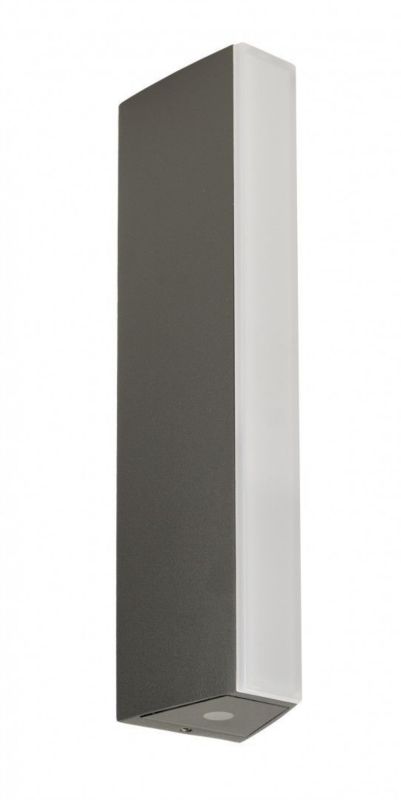 Kinkiet ścienny zewnętrzny SU-MA Tin ciemnoszary LED 10W 4000K 700lm IP54 wym: 30 x 6 x 6 cm aluminium - 1 szt.