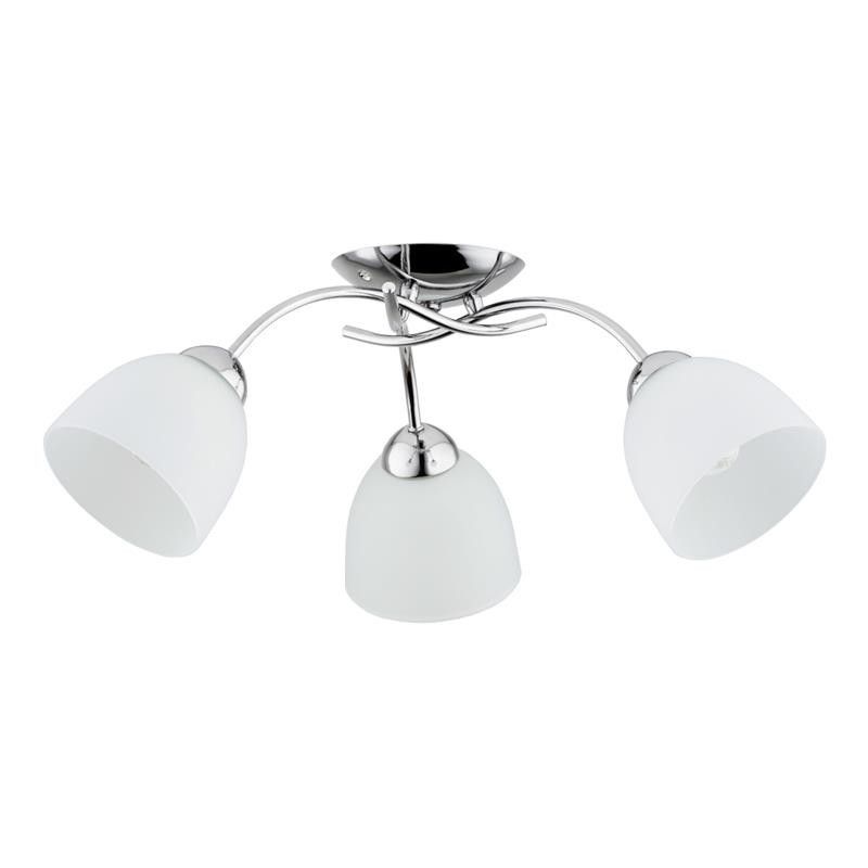 Lampa sufitowa Alfa Avila chromowana biała wym: 24,5 x 56 x 56 cm 3xE27 x 15W 1 szt.