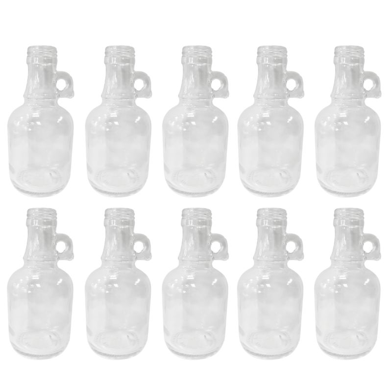 Butelki szklane MODO24 250 ml galon z uchwytem na soki olej i oliwę fi 31 bez nakrętek 10 szt.