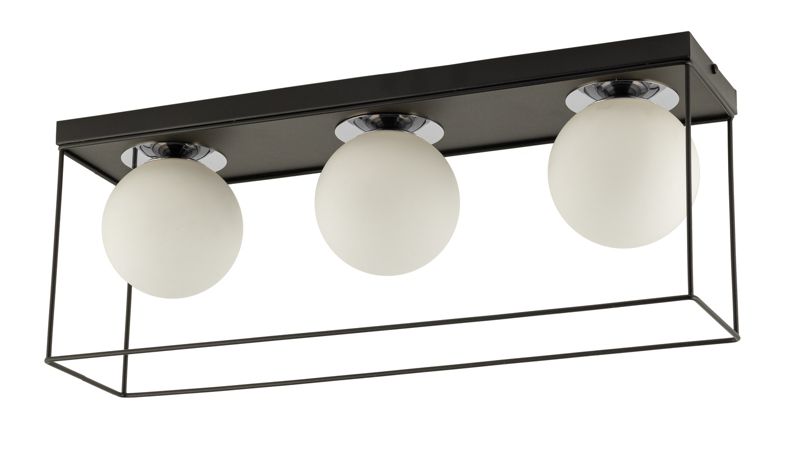 Lampa sufitowa wisząca Sigma Lighting Aroma 6234 czarno-biała dekoracyjna 3xG9 x 1 szt.