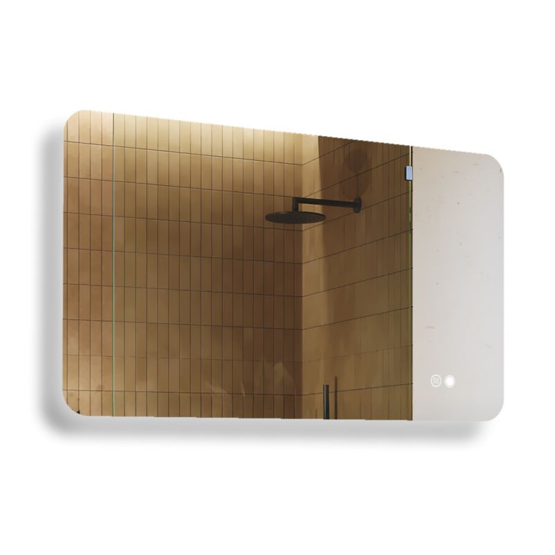 Lustro łazienkowe Artforma 120x70cm zaokrąglone LED Dual włącznik mata grzewcza ZOA142 1szt.