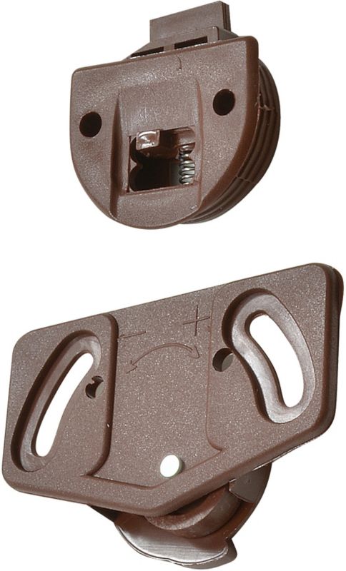 Komplet rolka dolna + prowadnica górna brązowy