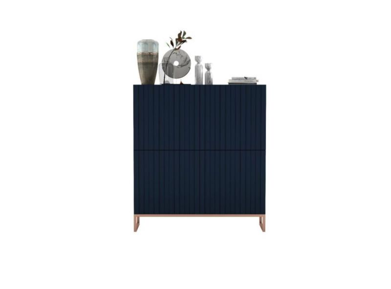 Komoda Meble Lindner TAL 4D 112 granatowa mat 1 szt.