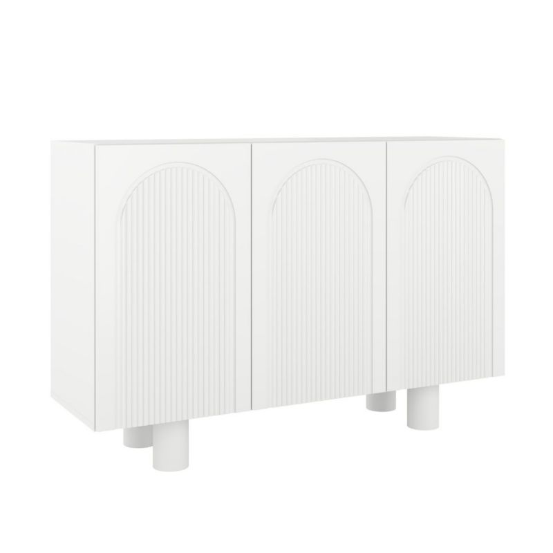 Biała komoda z łukami Skandica RITA szer. 135 cm 1 szt.