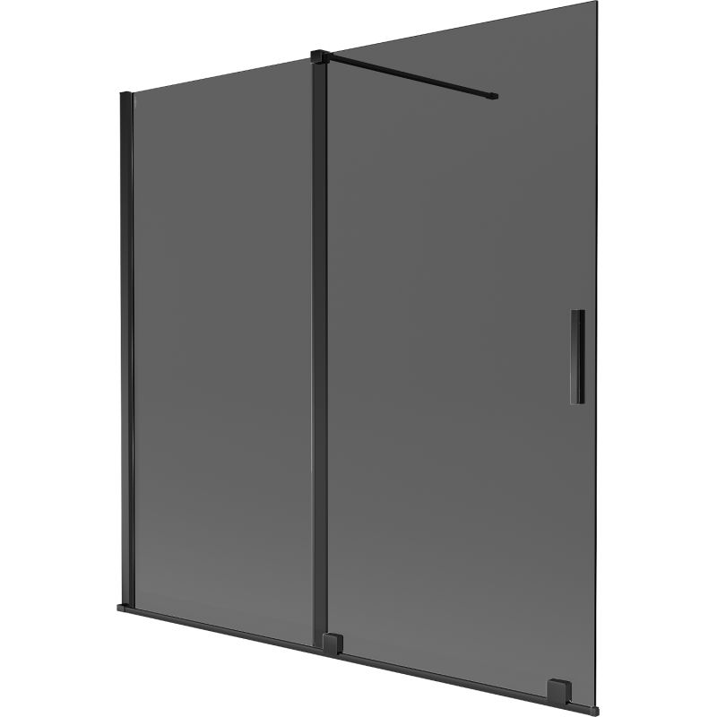 Parawan nawannowy 2-skrzydłowy Mexen Velar grafit 160x150 cm 1 szt.