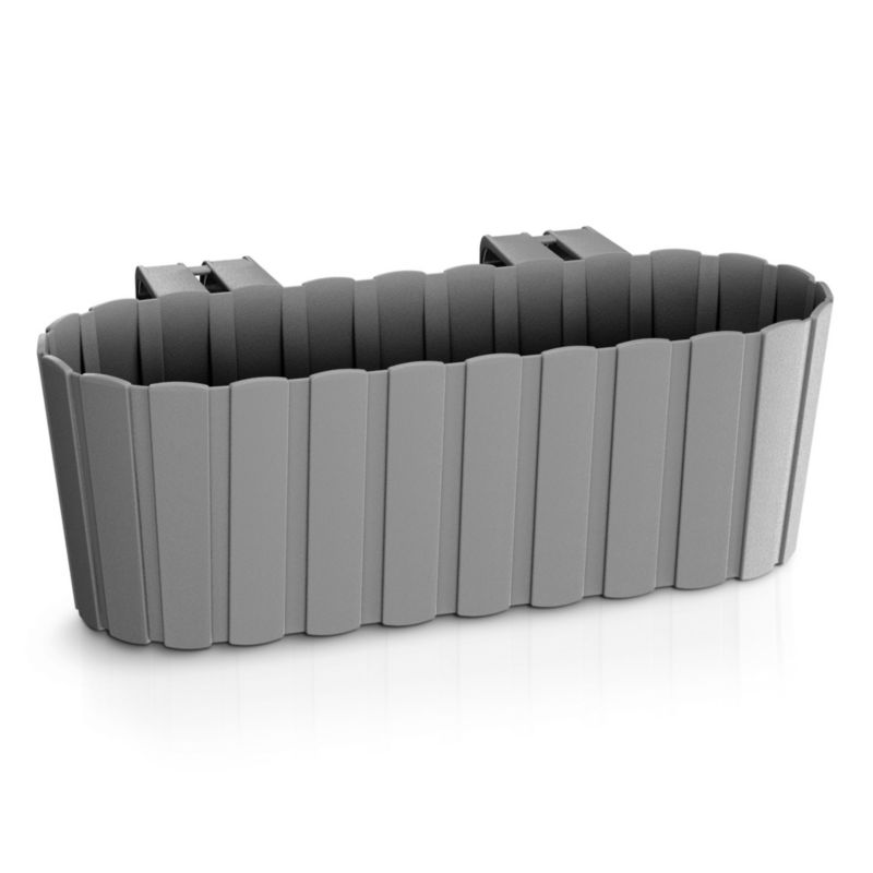 Skrzynka Balkonowa EDANTI Donica Ogrodowa 38,3 cm Do Powieszenia Szara 1 szt.