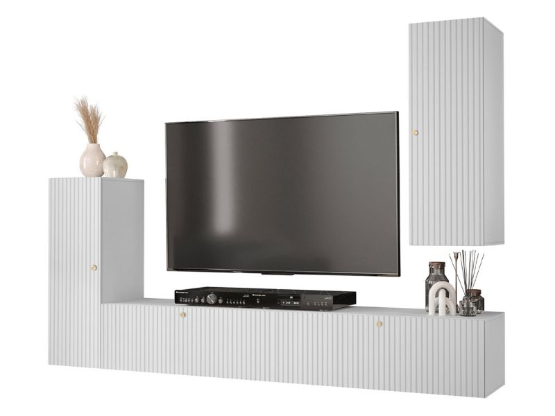 Meblościanka MIRJAN 24 Waldi Slim I 1 biały 1 kpl.