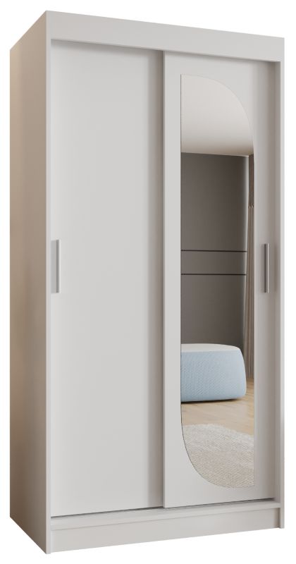 Szafa przesuwna Garderoba Abiks LUCY 100 biały mat 1szt.