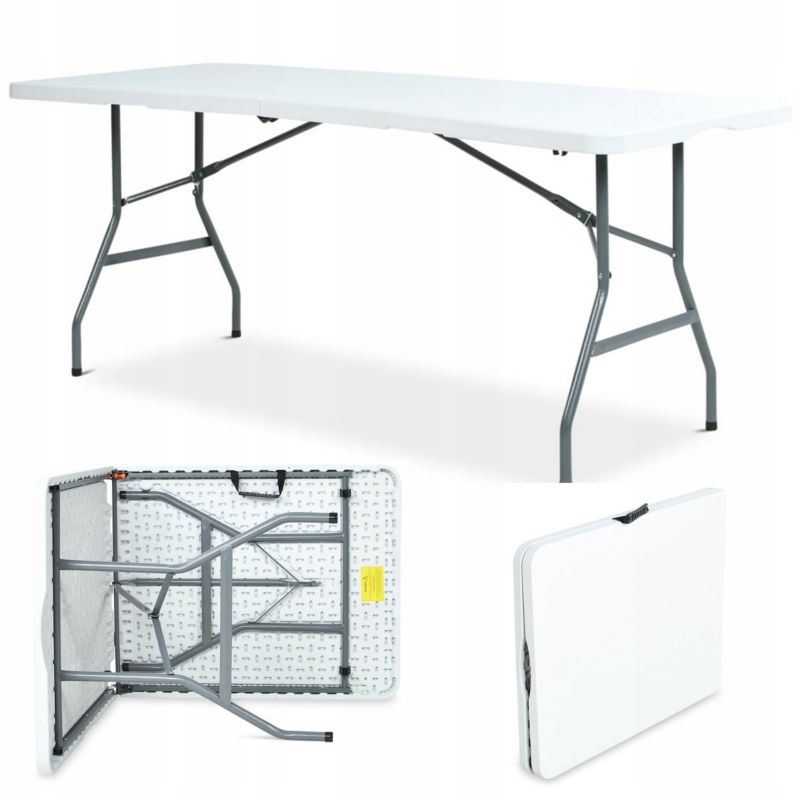 Stół Cateringowy Bankietowy Biesiadny SKŁADANY Ogrodowy walizka 180 cm 1 szt.