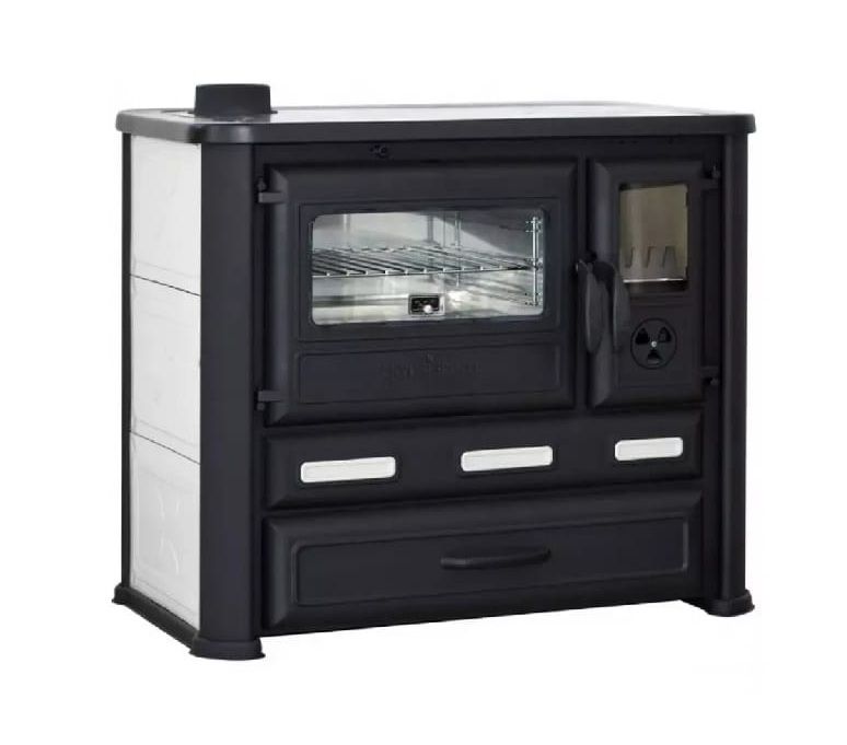 Kuchnia na drewno Tim System ALMA MONS BIAŁA LEWA 6 kW 1 szt.