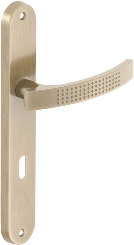 Klamka drzwiowa Verso Astra 72 mm na klucz patyna