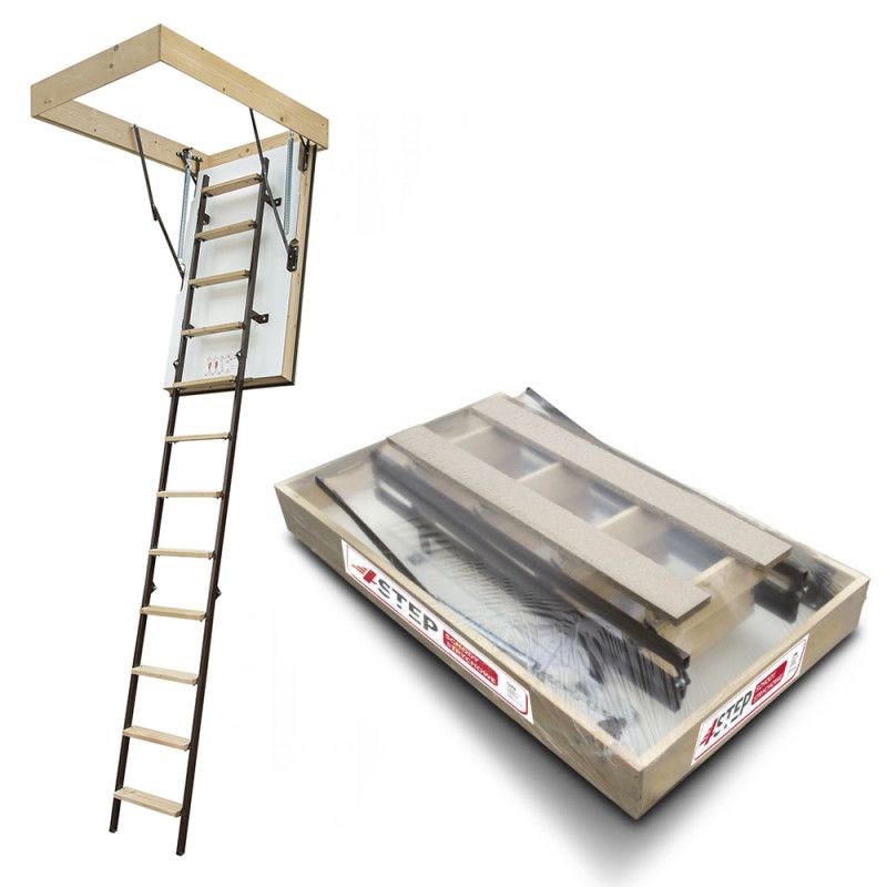 Schody Strychowe 4STEP Stallux MAX 120x70 0,44W/m2K dwie uszczelki 1szt.
