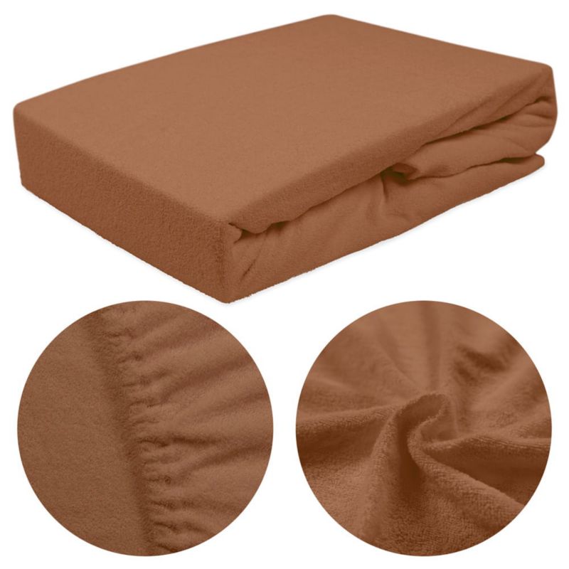 Prześcieradło frotte z gumką Darymex 140x200 kolor czekolada 1 szt.