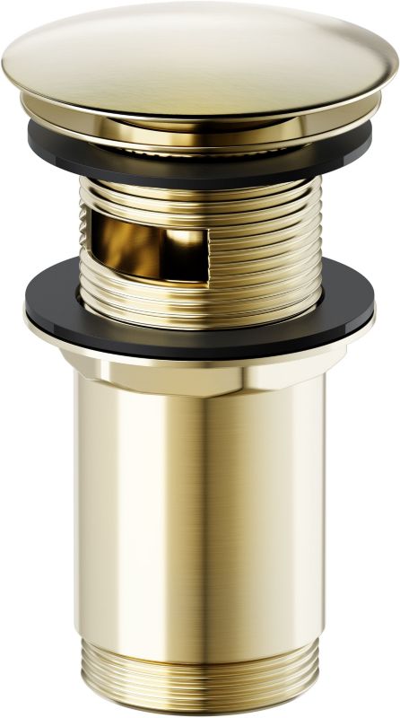 Korek umywalkowy Cersanit złoty mat z przelewem klik-klak 1 szt.