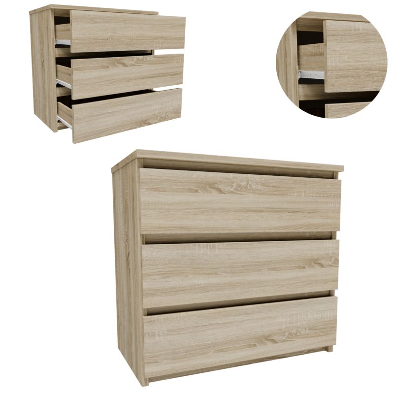 Szafka Matkam nocna CL360SON komoda dąb sonoma 1 szt.