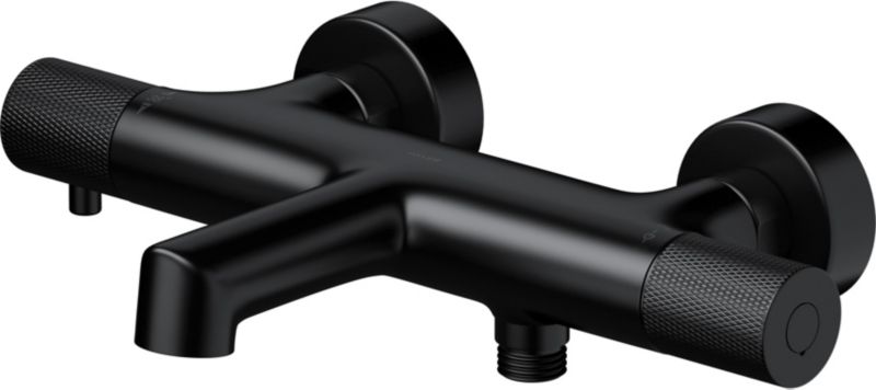 Bateria wannowo-prysznicowa Cersanit Zen termostatyczna czarny mat 1 szt.