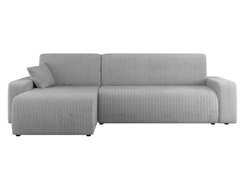 Narożnik z funkcją spania MIRJAN 24 Piano L Sztruks jasny szary 1 szt.