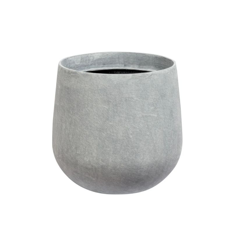 Doniczka Z Włókna Szklanego Na Taras Do Domu Zadora SQ30 Szary beton 1 szt