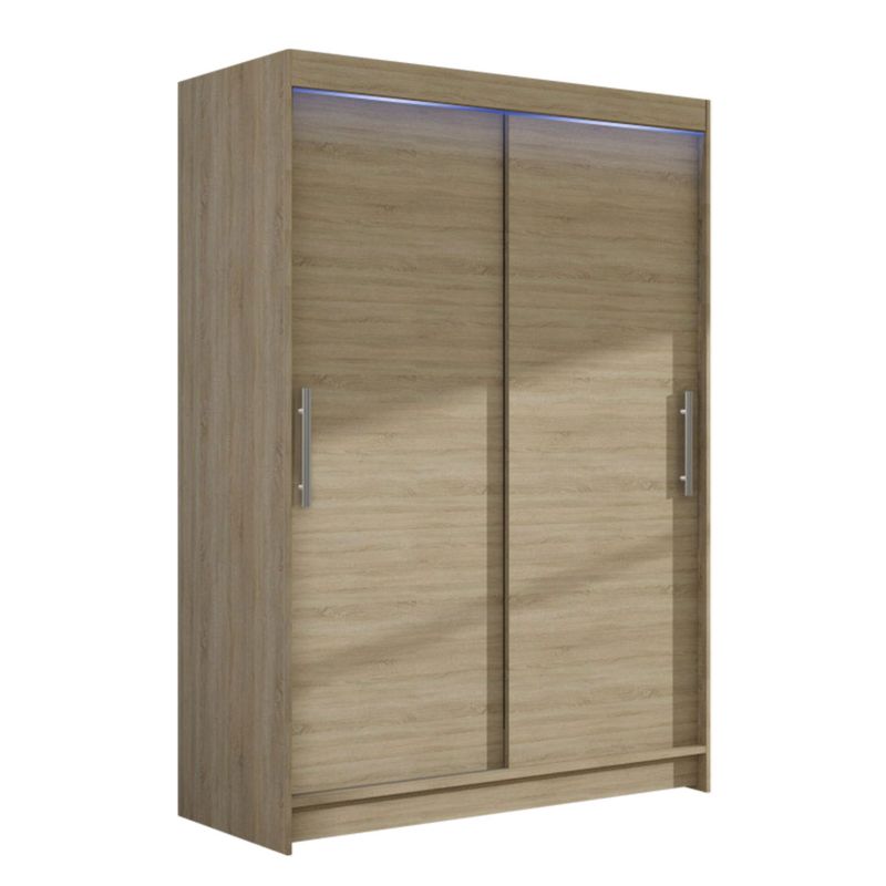 Szafa MIRJAN 24 z drzwiami przesuwnymi Miami I z oświetleniem RGB dąb sonoma 1 szt.