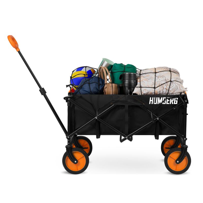 Wózek ogrodowy Humberg transportowy turystyczny składany plażowy 90kg siatka zabezpieczająca 1szt.